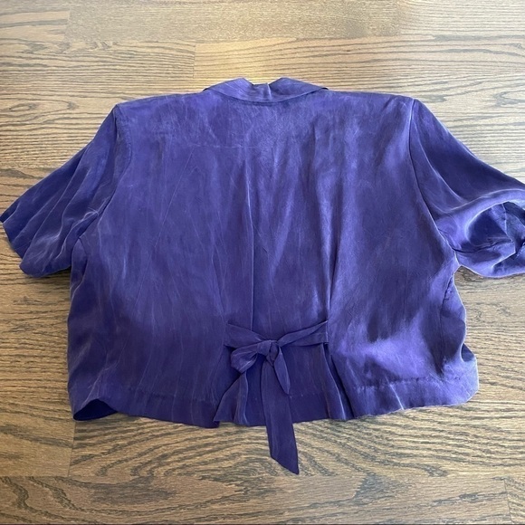 Vintage rabbit rabbit rabbit purple 2 piece long dress and jacket size 14 - Picture 12 of 16